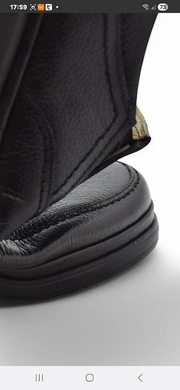 botinka 43: Kişi loafer ayaqqabısı – klassik qara rəng - Üst material: toxumalı — 4