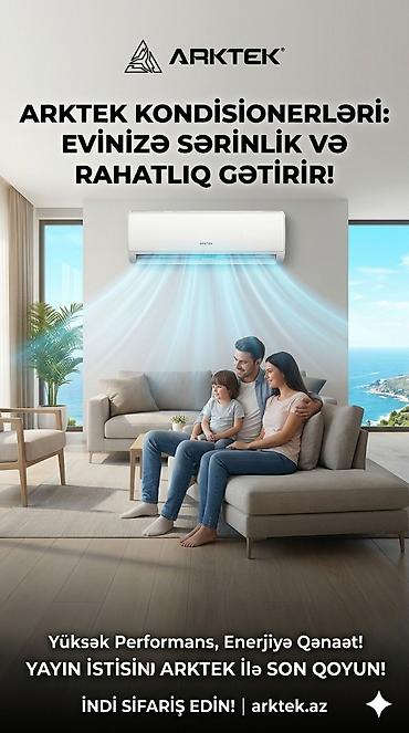 arktek kondisioner: ARKTEK divar tipli kondisioner wifi - Evə sərinlik və rahatlıq — 1