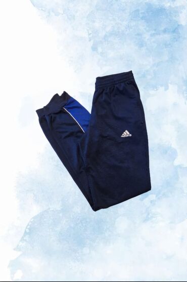 sat adidas: Sweatpants, M (EU 50), Adidas, color - Blue, Polyester