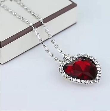 Ogrlice: ✨🌊 Ogrlica Titanik - Crveno Srce! ❤️💎💙 Cena:1200din Zasijajte ovim — 14