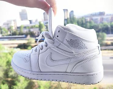 jordan 1: Кроссовки, 36, 36.5, Nike, Б/у, цвет - Белый, Самовывоз — 3
