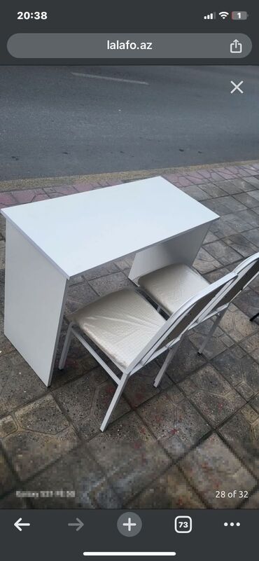 Uşaq masaları: Oğlan və qız üçün, Yeni, Siyirməsiz, Parta, Stulsuz — 9