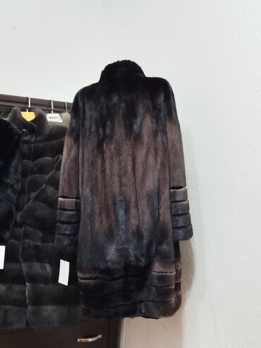 Шубы: Шуба, Норка, По колено, Италия, L — 7