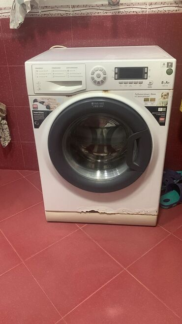 бу стиральные машины: Paltaryuyan maşın Hotpoint Ariston, 8 kq, Avtomat, Qurutmasız, Kredit yoxdur