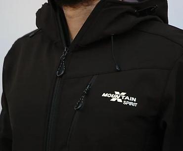 Jakne za prelazni period: Muška softshell jakna – crna, Mountain Spirit - Materijal: softshell — 5