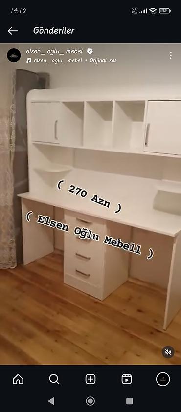 demir masa: Düz masa, Stulsuz, Polkalı, Siyirməli, MDF — 1