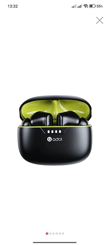 ayfon nausnik: Yeni Simsiz (Bluetooth) Qulaqcıqlar, rəng - Qara — 1