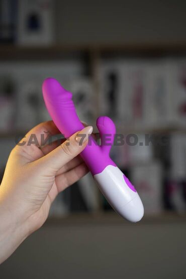 интернет магазин игрушек бишкек: Классические фиолетовый вибратор на батарейках с имитацией головки