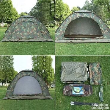 Oprema za kampovanje: Maskirni i Civilni Satori svih velicina Sator za dve, četiri, šest — 3