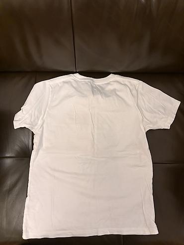ютуб кнопка: Мужская футболка, S, Uniqlo, Б/у, цвет - Белый, Самовывоз — 4