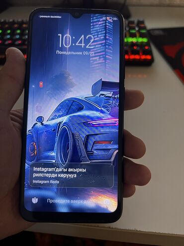 смартфоны безрамочные телефоны: Redmi, Redmi 9, Б/у, 64 ГБ, цвет - Черный, 2 SIM