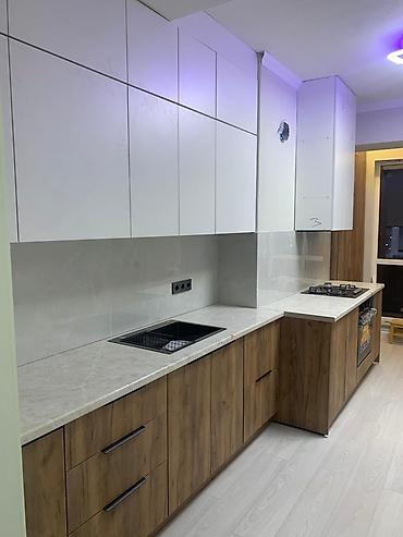 silver kitchen: Кухонный гарнитур и встроенные шкафы в современном стиле - Прямая — 6