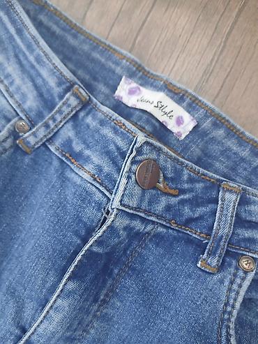 opel t: Jeans Style markalı qadın cins şalvarı uzunluq 78 sm - Model: dar — 1