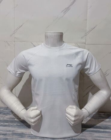 дордой оптом мужская одежда: Эркектердин футболкасы, Стандарт, Li-Ning, Жаңы, түсү - Ак, Акылуу жеткирүү, Өзү алып кетүү