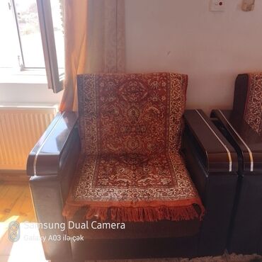 salon kreslolari: Б/у, Диван-кровать, Журнальный стол, 2 кресла, С подъемным механизмом, Раскладной
