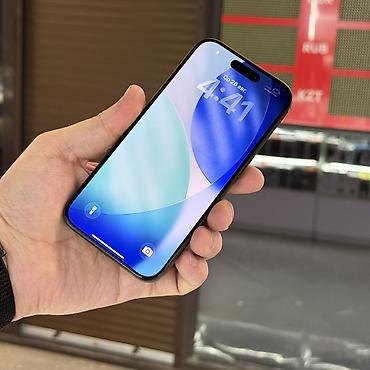 iphone 15 512: IPhone 15 Pro, Б/у, 256 ГБ, Black Titanium, Защитное стекло, 86 % — 5