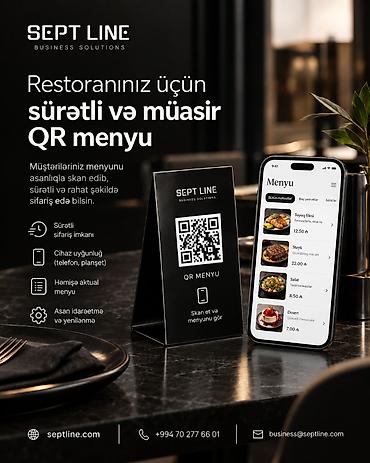 Restoranlar üçün QR Menyu Restoranınızda menyu hələ də kağız