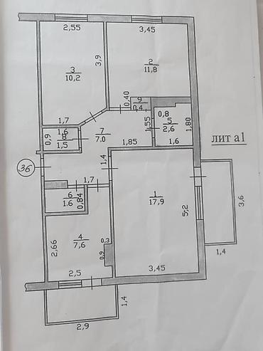105: 3 комнаты, 65 м², 105 серия, 3 этаж, Евроремонт — 7
