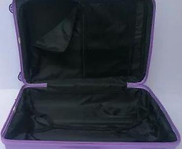 Putni koferi i torbe: Tvrdi kofer na točkiće – ljubičasti - Materijal: tvrda plastika (ABS — 14