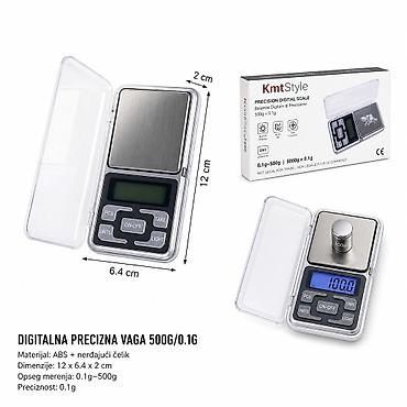 KMT Elektronska precizna vaga 5406908 Kompaktna digitalna vaga za