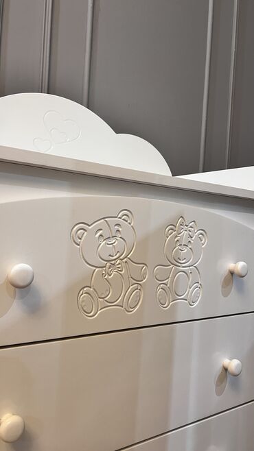 Uşaq dolabları: Oğlan və qız üçün, İşlənmiş, 3 qapılı, Açılan, Düz dolab — 4