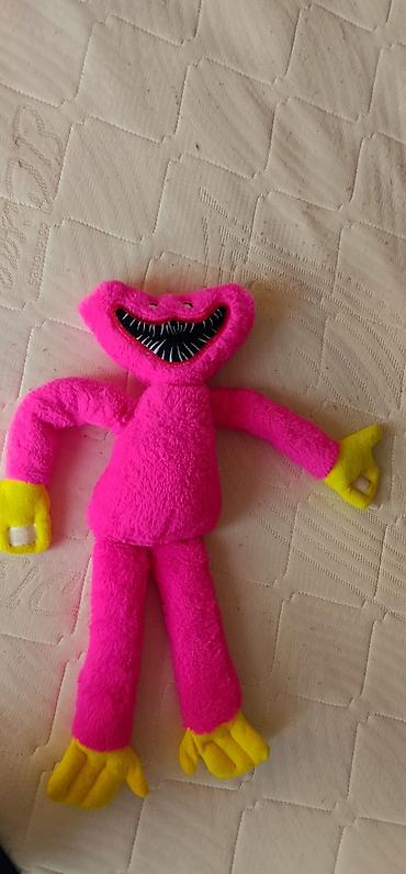 Yumşaq oyuncaqlar: Oyuncaq: Poppy Playtime temalı peluş fiqur – Kissy Missy (çəhrayı) - — 4