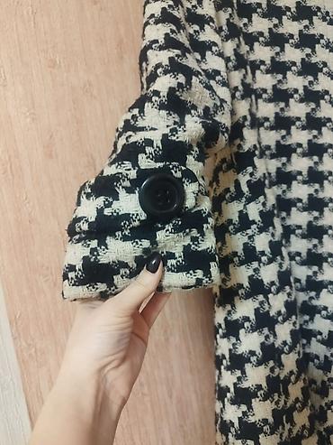 Paltolar: Qadın palto – qara-ağ “houndstooth” (itburnu) naxışlı - Stil — 3