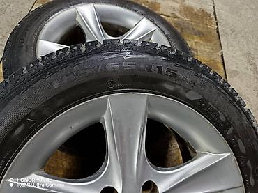 Унаа: Дөңгөлөктөр монтажда 185 / 65 / R 15, Winter stud, Колдонулган, Комплект, Жеңил унаалар, Куйма, тешиктери - 4 — 3