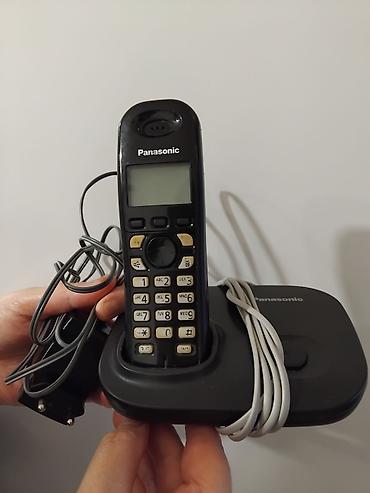 Стационарные телефоны: Стационарный телефон Panasonic, Беспроводной, Б/у — 4
