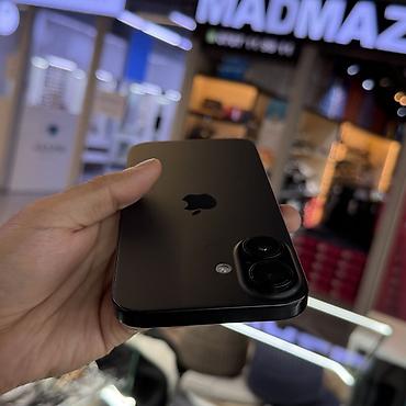 iphone 6a: IPhone 16, Б/у, 256 ГБ, Черный, Чехол, 93 % — 9