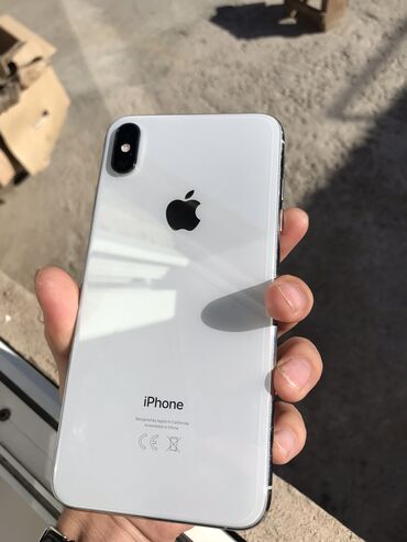 цум бишкек телефоны айфон: IPhone Xs Max, Колдонулган, 64 ГБ, Ак, Каптама, 81 %