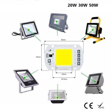 Ostala elektronika: Led Dioda Reflektor 9-12v Dc 10w na Drajver — 28