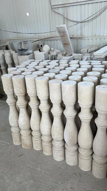 Фасадные плиты Сары-Таш (Травертин): Сары таш сары таш сары ташТравертин Балясины перила тумбы гранит — 4