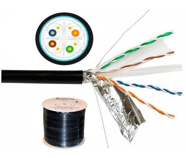 Модемы и сетевое оборудование: Продаю интернет кабель utp 24awg •как у акнета! •подходит для любого