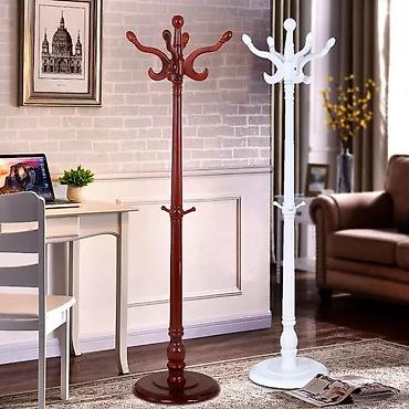 Вешалки: Напольная вешалка из массива дерева - Материал: натуральное дерево — 8