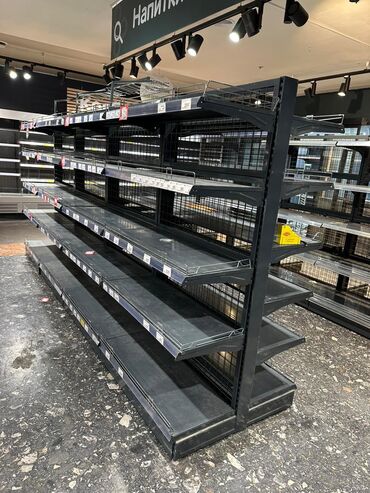 Витрины: Витрины, стеллажи, полки торговые металлические б/у, полка магазинная — 6