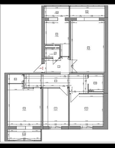 квартира тунгуч сниму: 4 бөлмө, 79 кв. м, 105-серия, 9 кабат, Эски ремонт