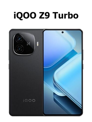 хонор 9 а: Vivo iQOO Z9 Turbo, Колдонулган, 256 ГБ, түсү - Кара, 2 SIM