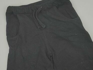 czarne materiałowe spodenki: Shorts, 3-4 years, 98/104, condition - Good