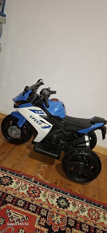 шпионский набор для детей: Uşaq üçün elektrikli üçtəkərli motosiklet - Rəng: mavi/qara-ağ — 3