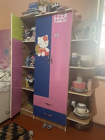 нужные вещи: Детский шкаф-купе/гардероб с открытыми боковыми полками - Яркий — 1