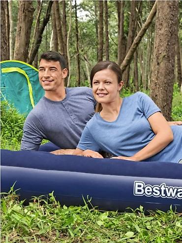 Другое для спорта и отдыха: 🛏️ НАДУВНОЙ МАТРАС BESTWAY 67004 С ВЕЛЮРОВЫМ ПОКРЫТИЕМ 📏 Размеры: ?22 — 9