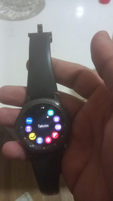smart saati: İşlənmiş, Smart saat, Samsung, Sensor ekran, rəng - Qara