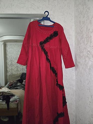 Вечерние платья: Вечернее платье, А-силуэт, Длинная модель, Шифон, С рукавами, Стразы, M — 2