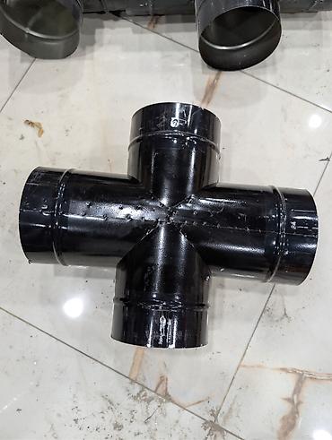 kondisioner ucun mis boru: Havalandırma borusu, Qofrasız, Dəmir, 150 mm, Yeni — 4