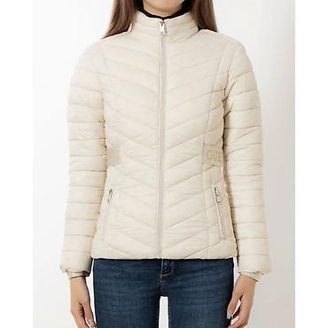 Верхняя одежда: Qadın gödəkçəsi – Guess, açıq krem rəngi M olcu (slim feet, S — 2