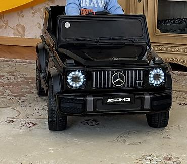 Детские электрокары: Uşaq elektrik maşını – Mercedes-Benz G-Class AMG stili, qara rəng — 2