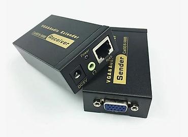 vga сплиттер: Удлинитель VGA по витой паре до 100 метров RJ45 категории Cat5e (60м) — 3