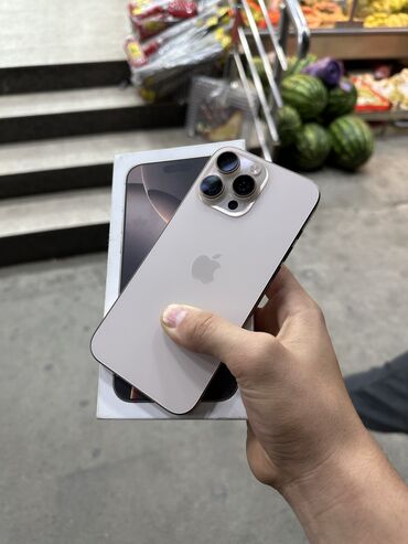 iphone 12 pro max в рассрочку: IPhone 16 Pro Max, 256 ГБ, Matte Gold, Коробка, 100 %