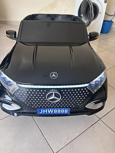 oyuncaq dəmir maşın: Uşaq elektrik maşını – Mercedes üslublu, JHW8888 nömrə paneli ilə - — 5
